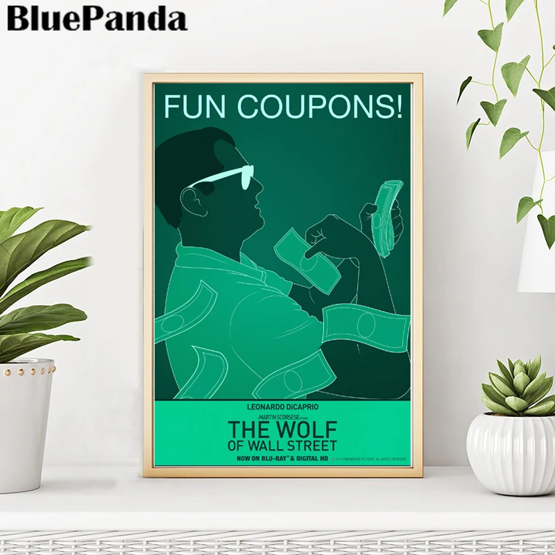 Современный постер с изображением волка на стене картина маслом холсте