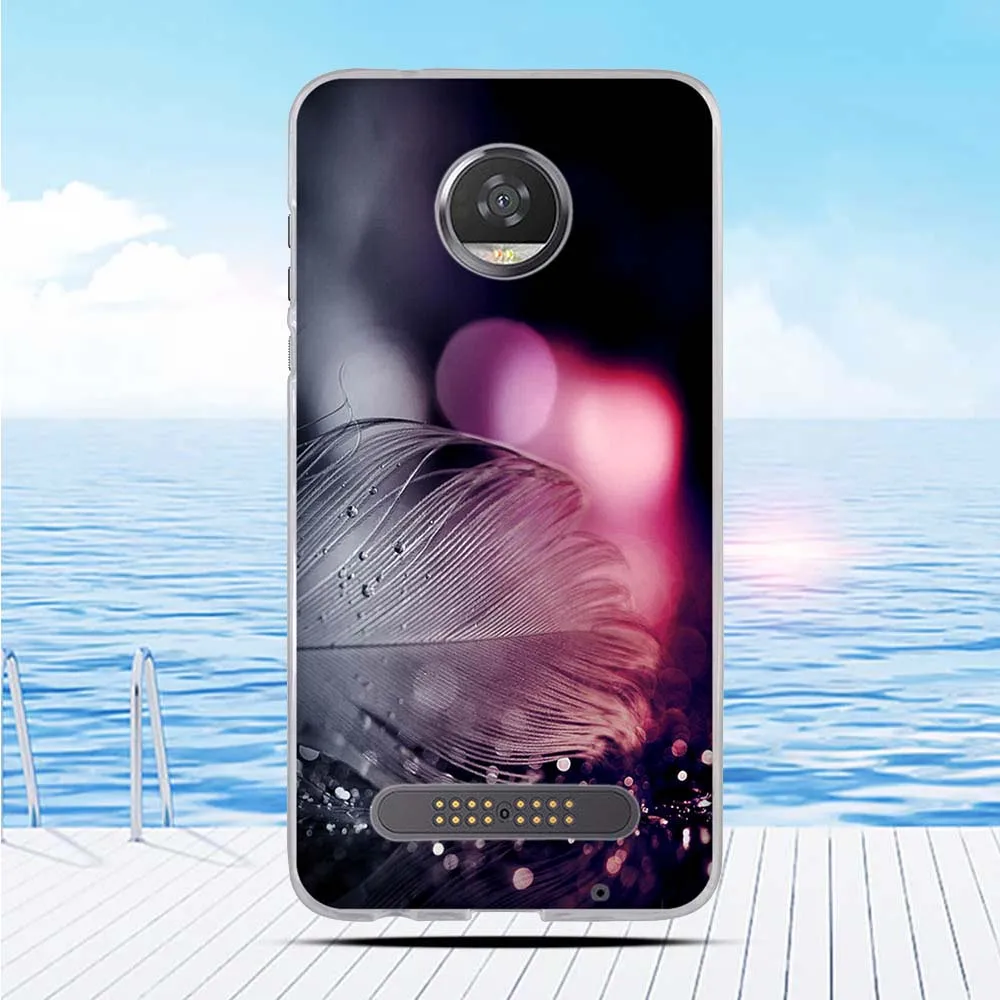 Cartoon 3D Relief Printing Pattern Back Cover TPU Soft Silicone Case Coque Capa Funda For Motorola Moto Z2 Play Z (2nd Gen) | Мобильные