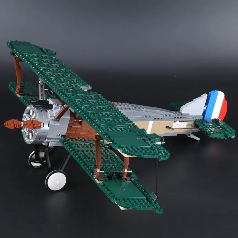 21021 Technic Series Creator Sopwith Camel Fighter Set Plane building Blocks Educational Toy For kids gifts Compatible with | Игрушки и