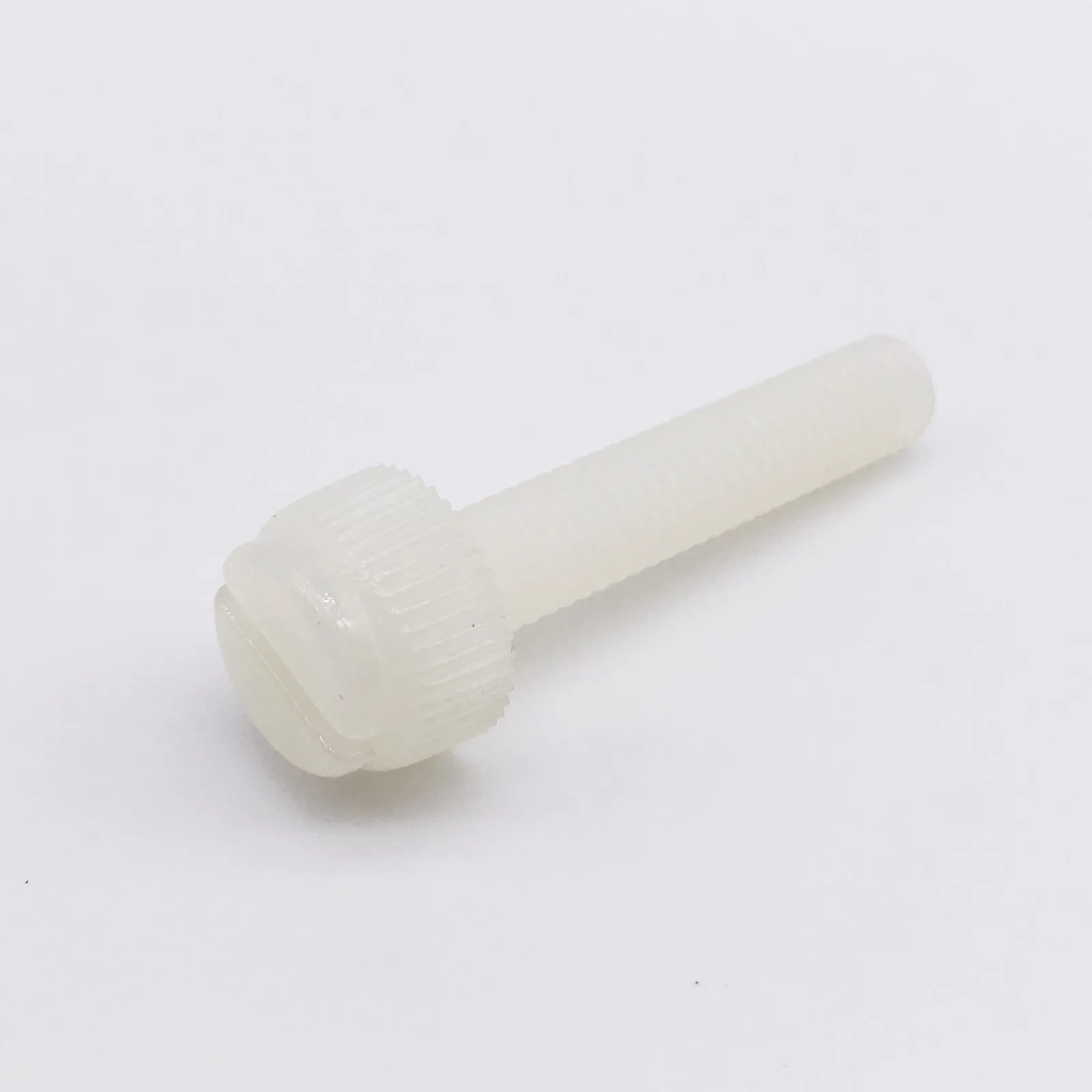 

Wkooa M3 M4 M5 M6 M8 Plastic Screws Thumb Slotted Knurled Head Off White Pack 100