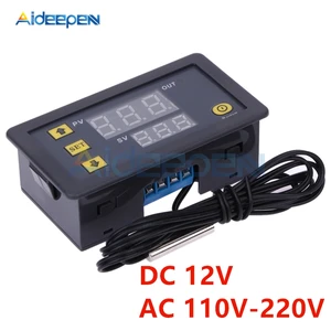 W3230 12 В 110 В 220 светодиодный цифровые приборы контроля температуры, высокоточный термостат, термометр, переключатель, датчик