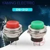 Yaming Электрический переменный ток 125 в 3 А SPST 1 НЕТ Нормально открытый мини Мгновенный кнопочный переключатель красный DS-212 16 мм 2 шт./лот