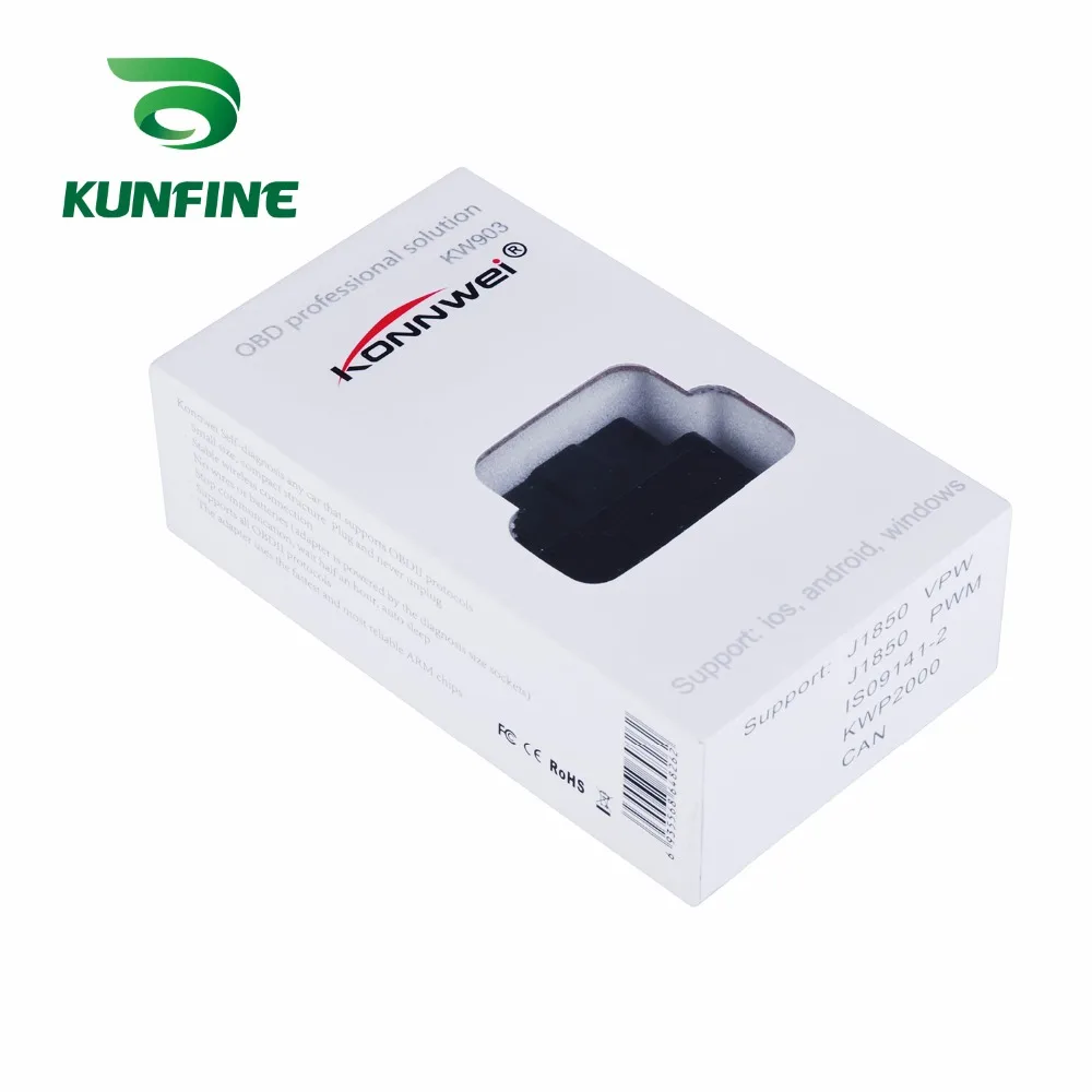 Автомобильный сканер KW903 Bluetooth 3 0 OBD2 считыватель кодов стирание ошибок OBD 2 ELM 327 ELM327