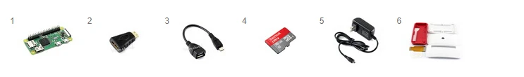 Raspberry Pi Zero WH(встроенный WiFi, предварительно Паянные заголовки) Тип B, карта Micro SD, адаптер питания, официальный корпус, основные компоненты