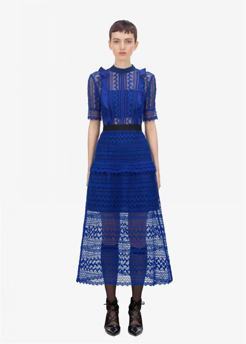 Женское платье осеннее темно синее|Женские платья| |