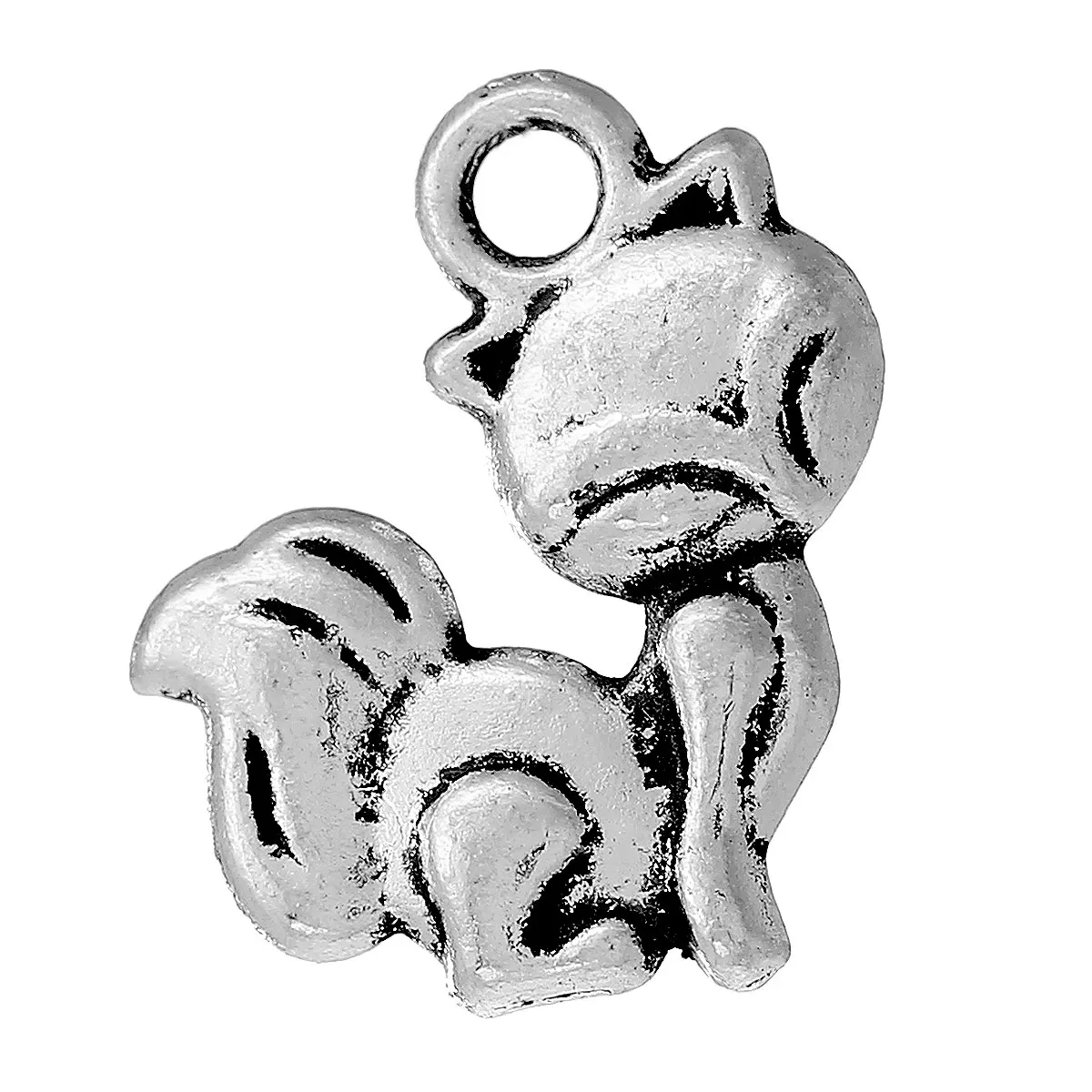 DoreenBeads подвески из цинкового металлического сплава с лисой серебристого цвета 15