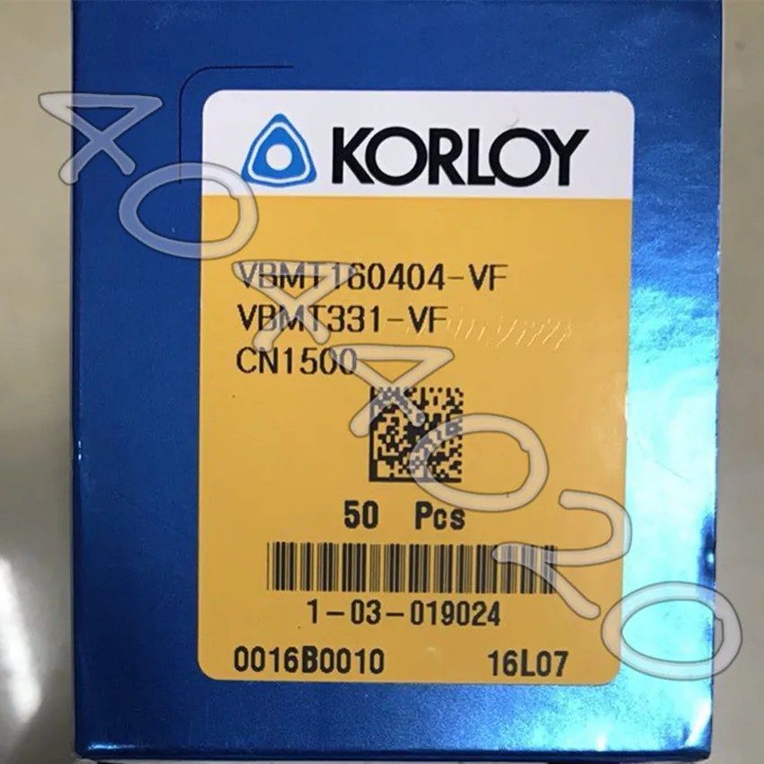

VBMT160404-VF CN1500 VBMT331-VF CN1500 10 шт./кор. KORLOY Carbide blade