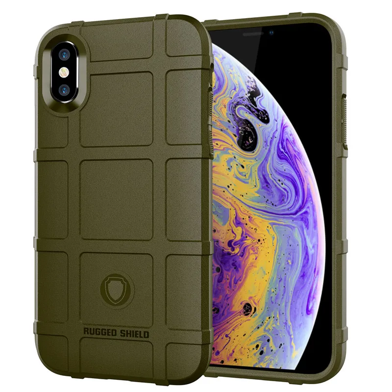 Мягкий черный чехол из ТПУ для Apple iPhone 6 7 8 Plus 6S X XS XR Max Pro прочный защитный