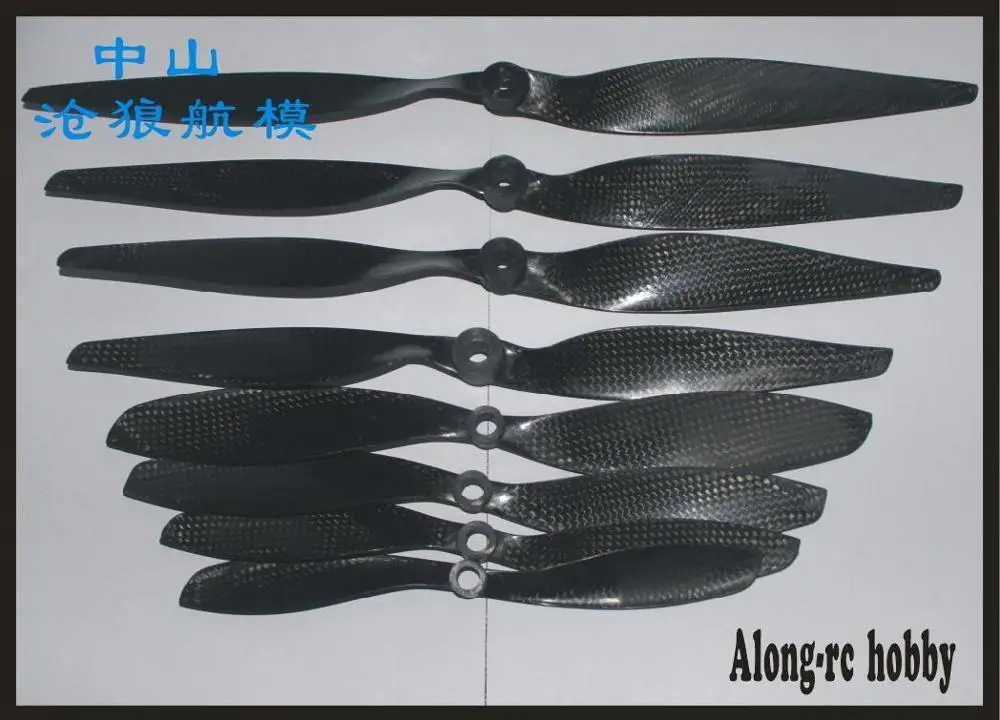 Free Shipping RC Airplane Spare Part 5pcs Carbon Fiber Propeller 8*4.5 9045 1045 11*4.5 1260 13*6.5 14* 7 15*8 for Plane | Игрушки и