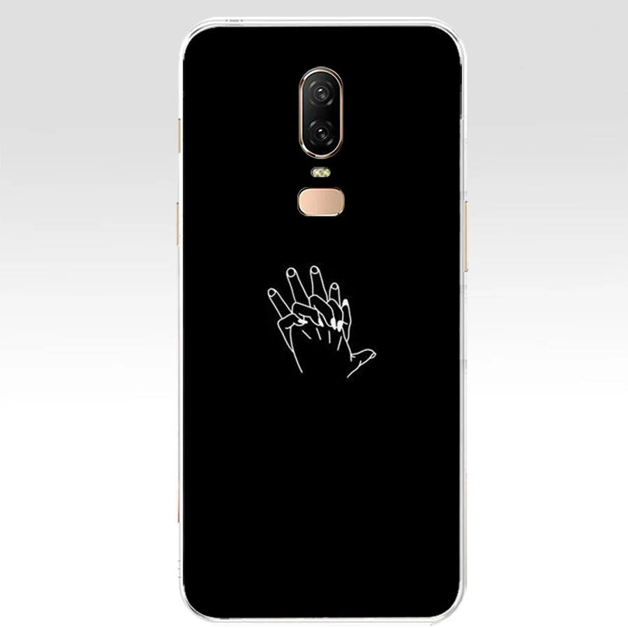 Силиконовый чехол H для oneplus 6 6t с листьями милым забавным мультяшным рисунком
