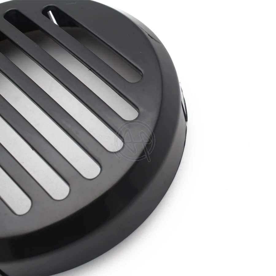 Черная шлицевая Роговая решетка крышка круглого рога мотоцикла чехлы для Honda VTX