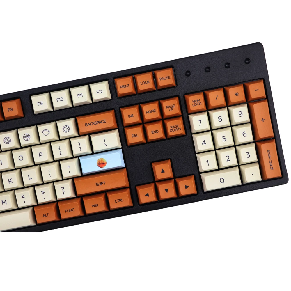 Марс колония профиль XDA keycap 121 ключей сублимируемый краситель для MX Переключатель