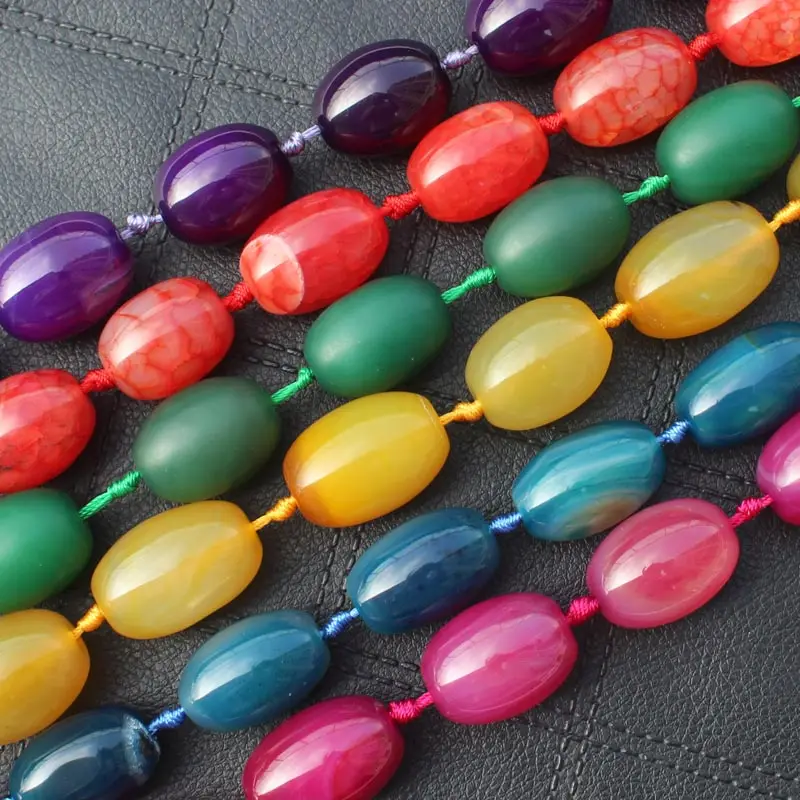 10 шт. 17-30 мм разноцветные овальные бусины из агата большое разнообразие узоров
