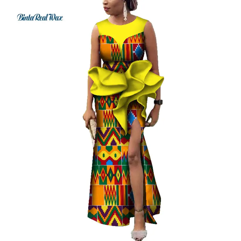 Африканские платья для женщин Бэйзин Riche африканская одежда женские длинные