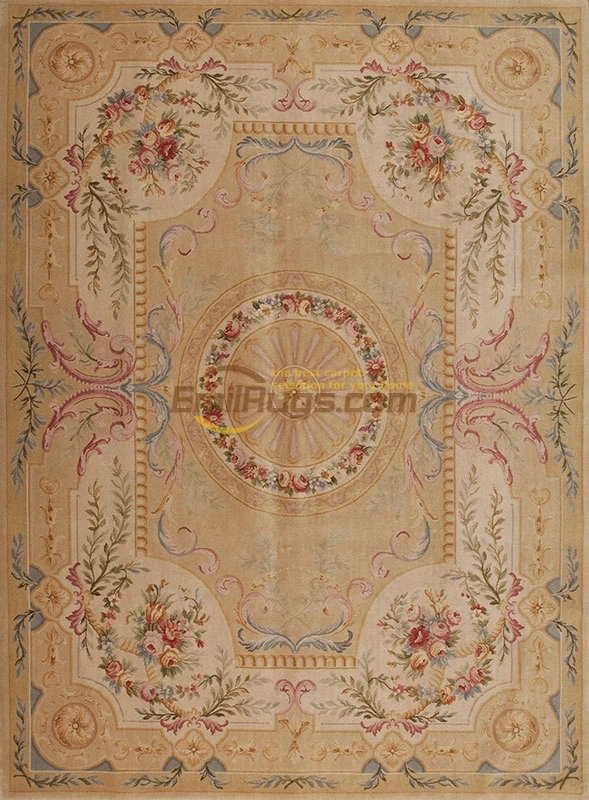 Kopen Savonnerie Dik En Pluche Tapijt Hand Gebreide Tapijten Wall Art Ronde Tapijt Antieke Vintage Wol Breien Tapijten