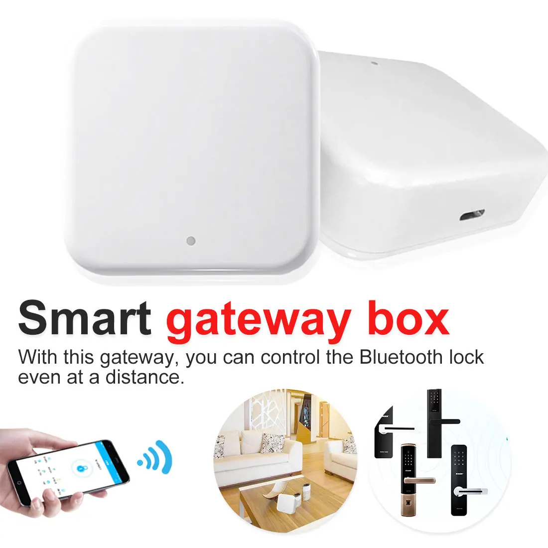 Смартфон для приложения пульт дистанционного управления Bluetooth smart для шлюза в сочетании с интеллектуальным замком двери с помощью WiFi адаптера