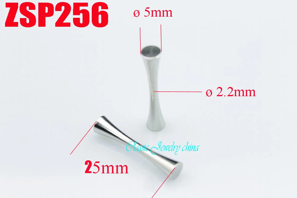 Ожерелье шпинделя из нержавеющей стали 5x25 мм круглые переключатели застежки для