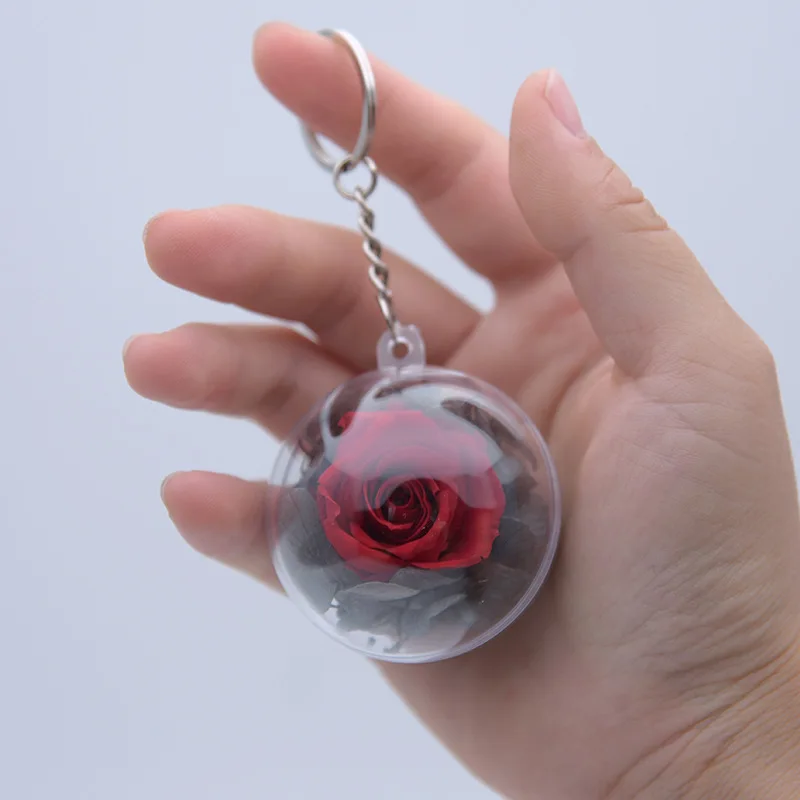 Natural Flower Decoration Eternal Flower Creative Key Ring Bag Keychain