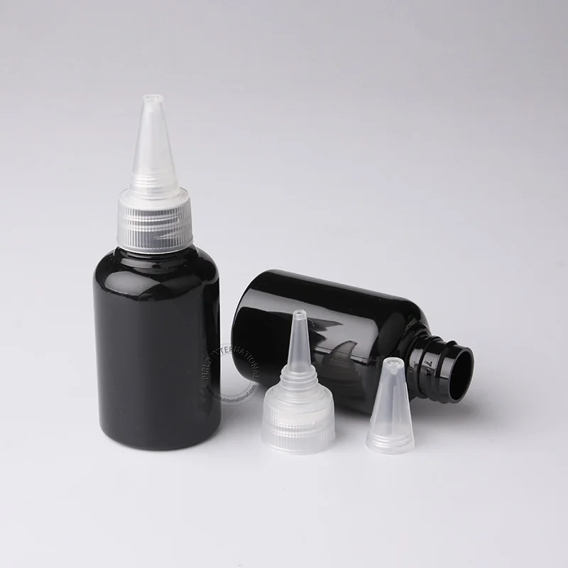 50 шт./лот отличные инструменты сделай сам мл черные пластиковые бутылочки для