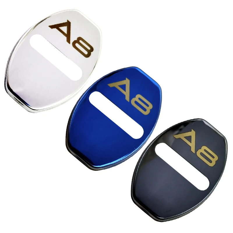 FLYJ 4 шт. Автомобильный Дверной замок Пряжка coverprotector Bucklecar аксессуары интерьера для Audi A3 A4 A5 A6 A7 A8 8v B7 B8 C7 D3 D4 D5