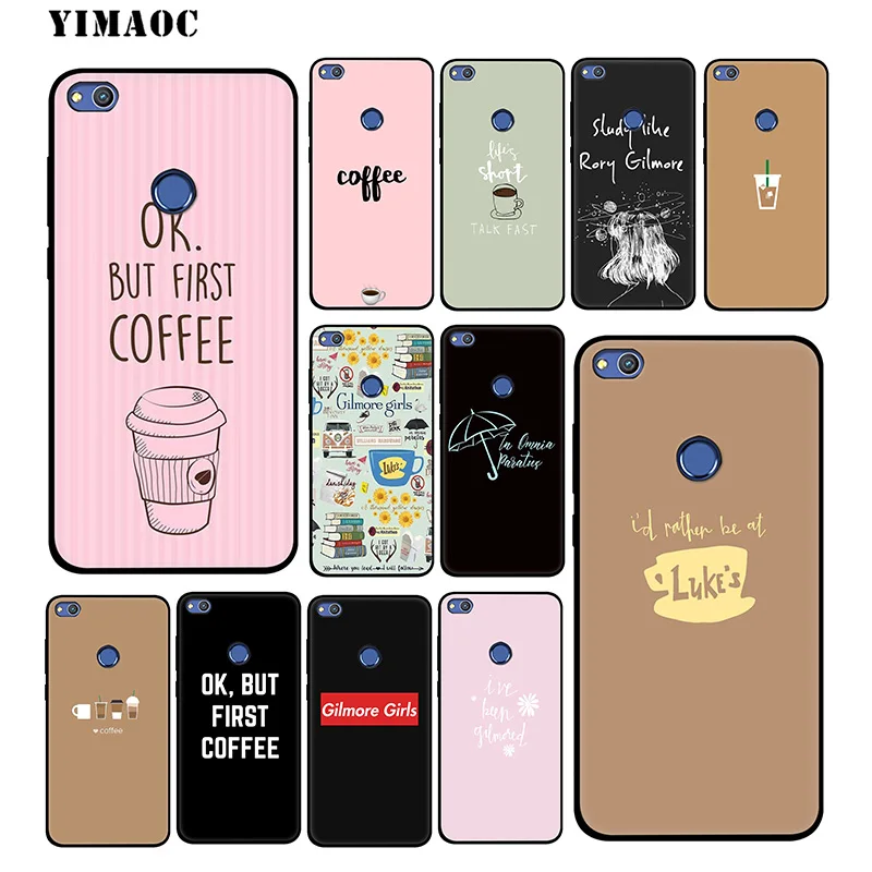 YIMAOC Gilmore Girls Coffee Soft Case for Huawei Honor View 20 10 8X 8 8C 6A 7A 7X 7C Lite Pro Y9 Y7 Y6 Prime 2018 2017 |