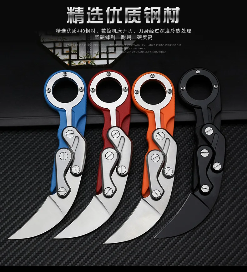 karambit нож со скользящим лезвием для выживания карманный складной тактический охотничий нож Ножи счетчик Страйк EDC Инструменты