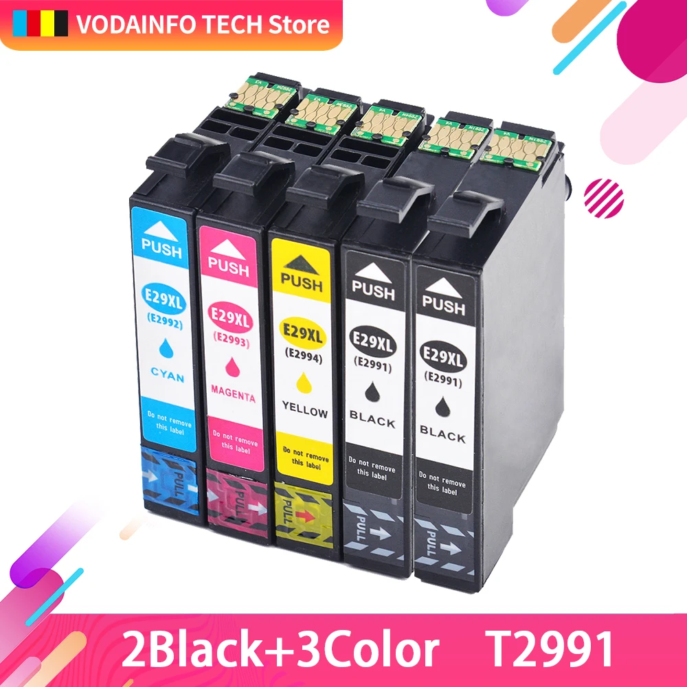 Совместимый с 5 упаковками чернильный картридж для Epson XP 335 342 345 XP335 XP342 XP345