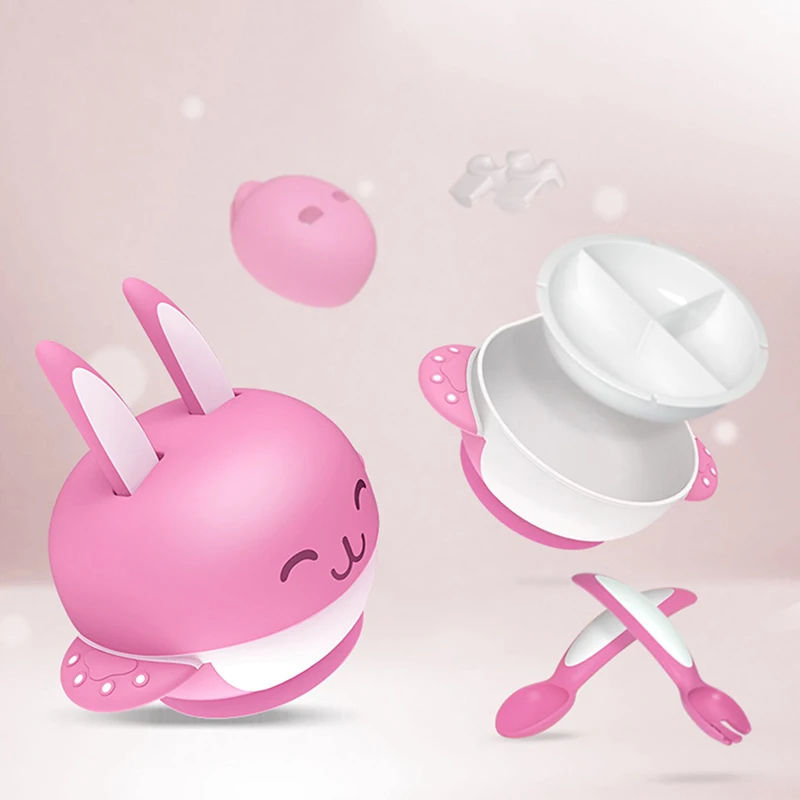 Еда закуска посуда контейнер разделение дизайн крышка обучение с крышкой