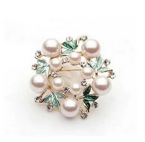 Золото Тон розового цвета в форме цветка небольшой венок цветок брошь на булавке