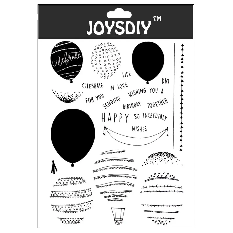 

HAPPY WISH CELEBRATE FOR YOU Scrapbook DIY photo cards account rubber stamp clear stamp transparent stamp Handmade card stamp