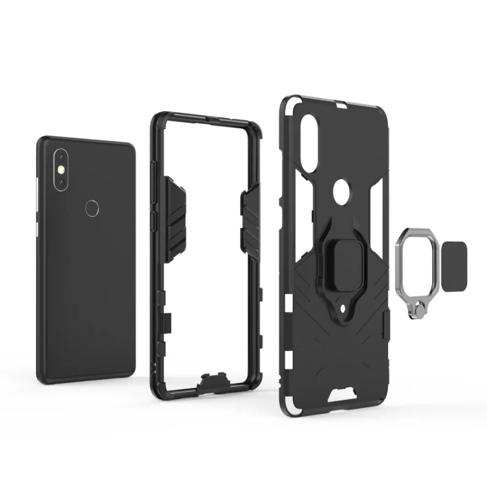Модный чехол для Xiaomi Mix 2 S мягкий силиконовый из поликарбоната с магнитным