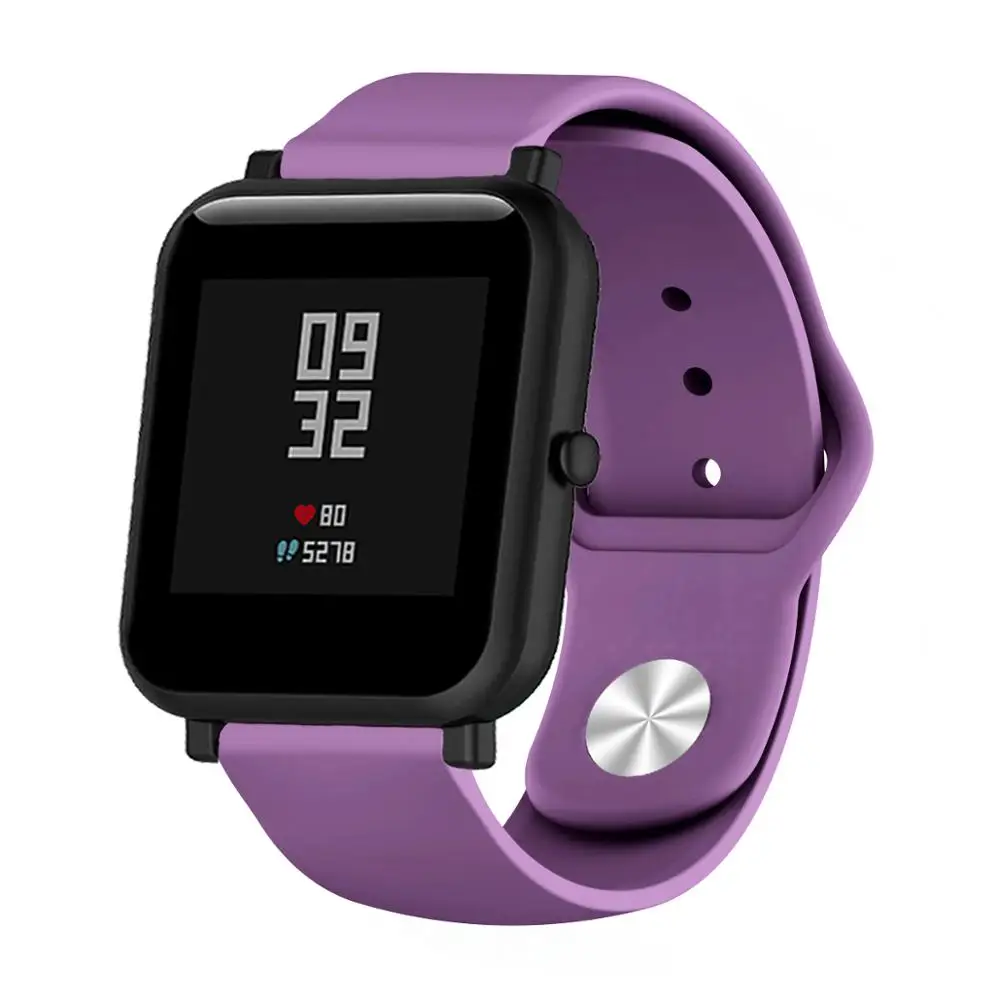 Фитнес Смарт ремешок для часов 22 мм Huami Amazfit Bip Samsung Gear S3 Withings ремень Garmin 46 42 браслет