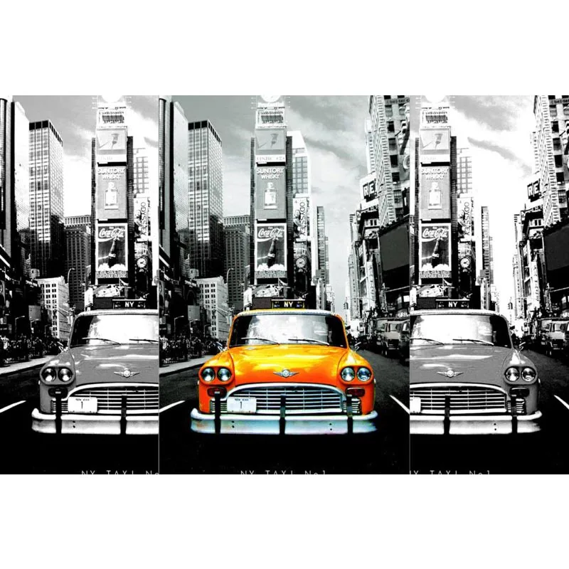 

Nice Custom New York taxi Poster Home Decor Cloth Fabric Posters Best Gift Canvas Posters 20X30cm,27X40cm,30X45cm