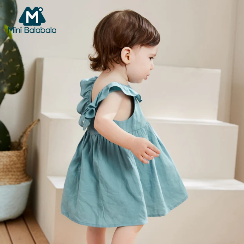 BalabalaBaby/мини платье для девочек платья принцессы 2019 г. Новое летнее маленьких