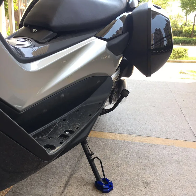 Модифицированный мотоцикл с ЧПУ Алюминиевый nmax sidestand kickstand увеличить стенд коврик пластина для yamaha nmax155 nmax125