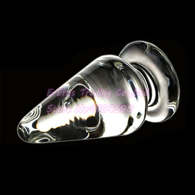 Большой анальный фаллоимитатор 60 мм с кристаллами |