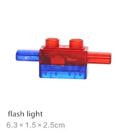 flashing light Большие строительные блоки кухня спальня ванная комната части девушки Ролевые игры игрушки кровать диван Ванна зеркало Совместимо с Duploe - Цвет: flashing light