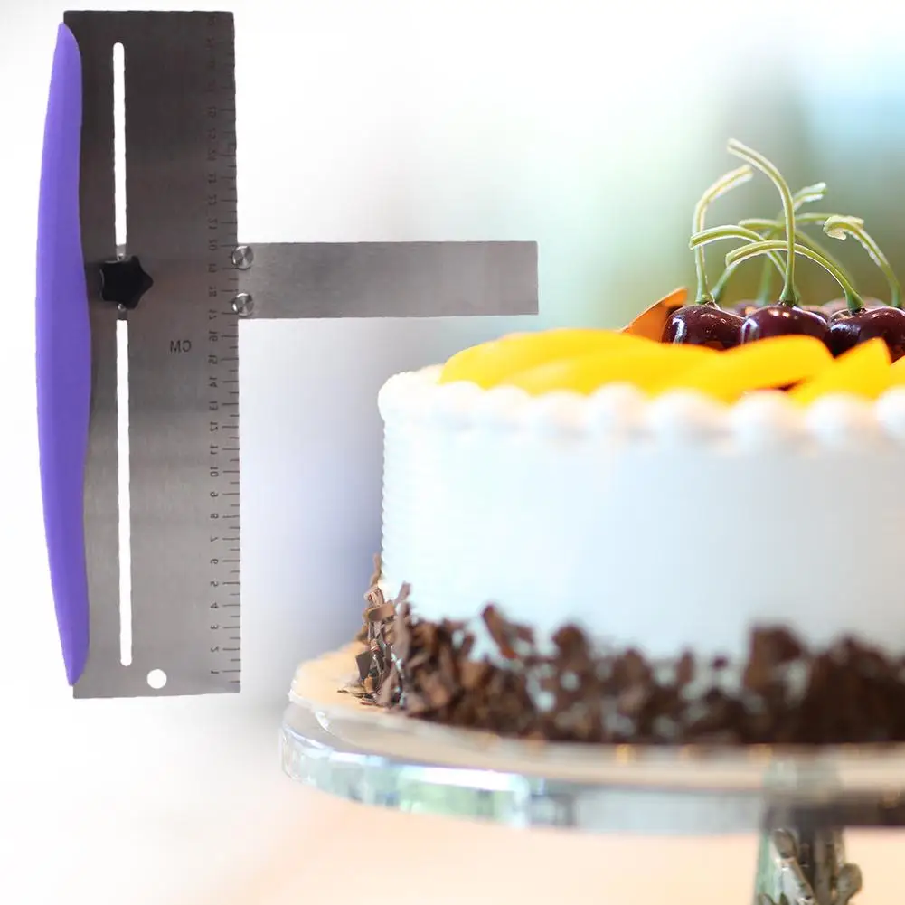 

Cake Layering Smoothing Device Stainless Steel Cake Layering Machine Baking Tool Restaurant Supplies