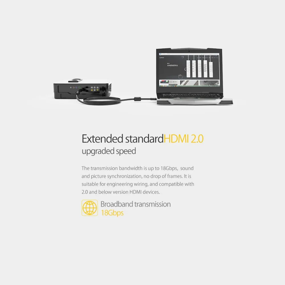 Кабель ORICO 2 0 4K 3D 18 Гбит/с магнитной петлей для PS4 TV Box xbox 360 проектор кабель|Кабели