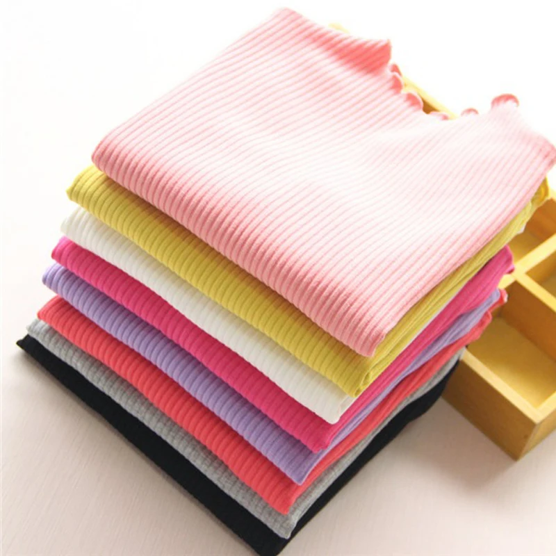 Детская футболка ярких цветов Повседневная Блузка для девочек топы осенняя