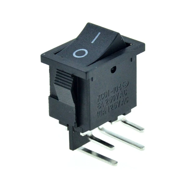 2Pin 3Pin SPST SPDT автомобильный кулисный переключатель для лодки ВКЛ./ВЫКЛ. ВКЛ./вкл. 2 позиции Красный Синий Черный Зеленый 12V 6A/10A 250 V/125VAC 19x13mm крепление - Цвет: L Pin ON-OFF(DPST)