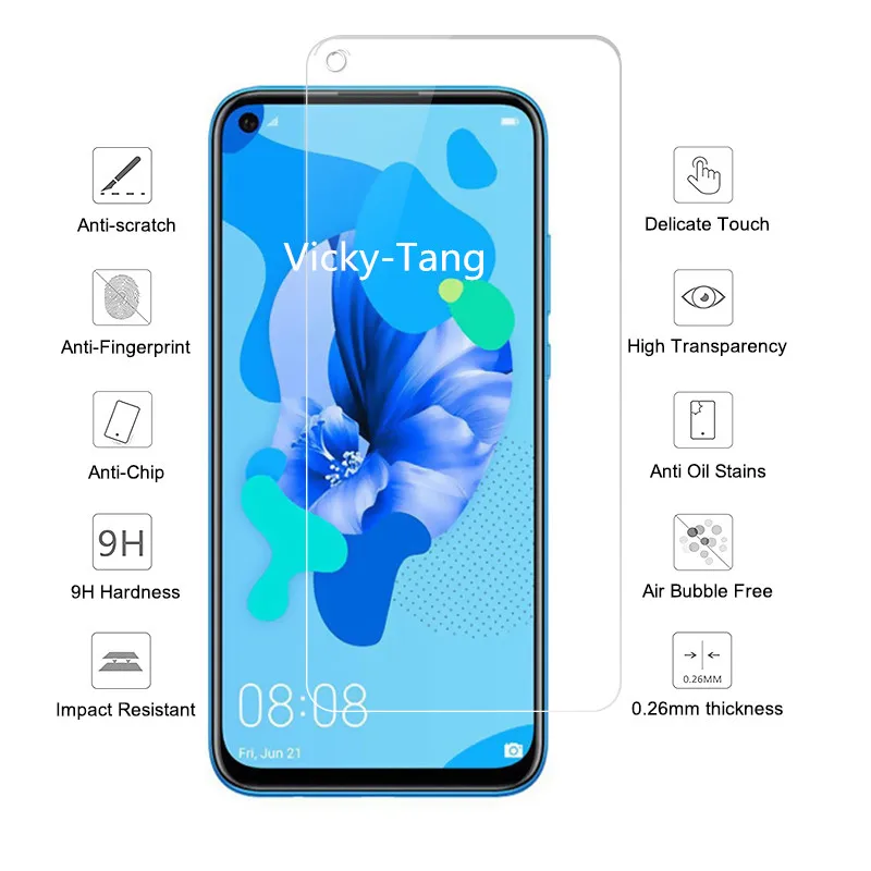 2.5D 9H Защита экрана для huawei p20 lite 2019 закаленное стекло на телефон защитная пленка