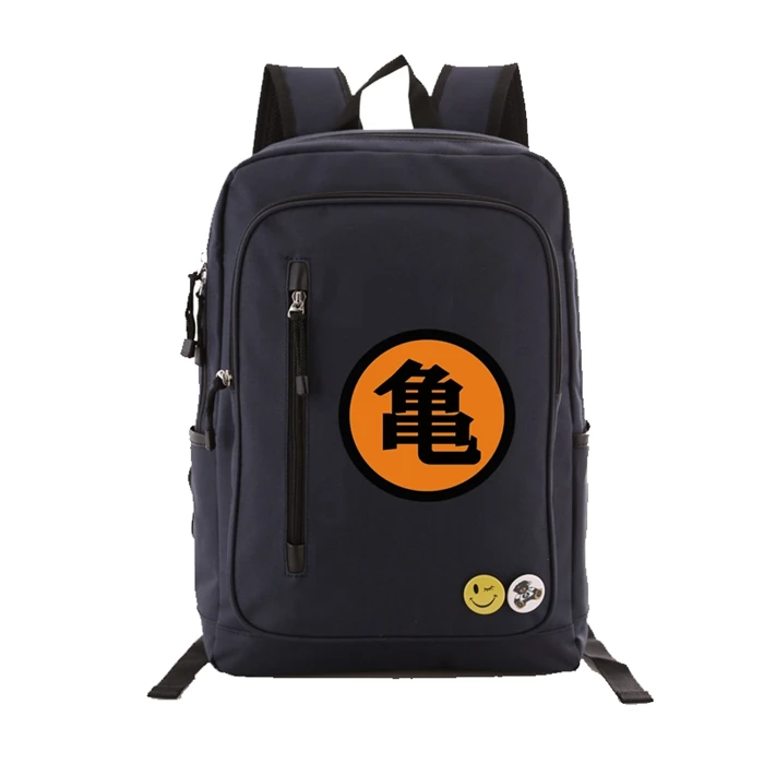Navy blue A Аниме Dragon Ball квадратный рюкзак для мальчиков и девочек подростков школьные сумки Дорожная сумка для ноутбука - Цвет: Navy blue A
