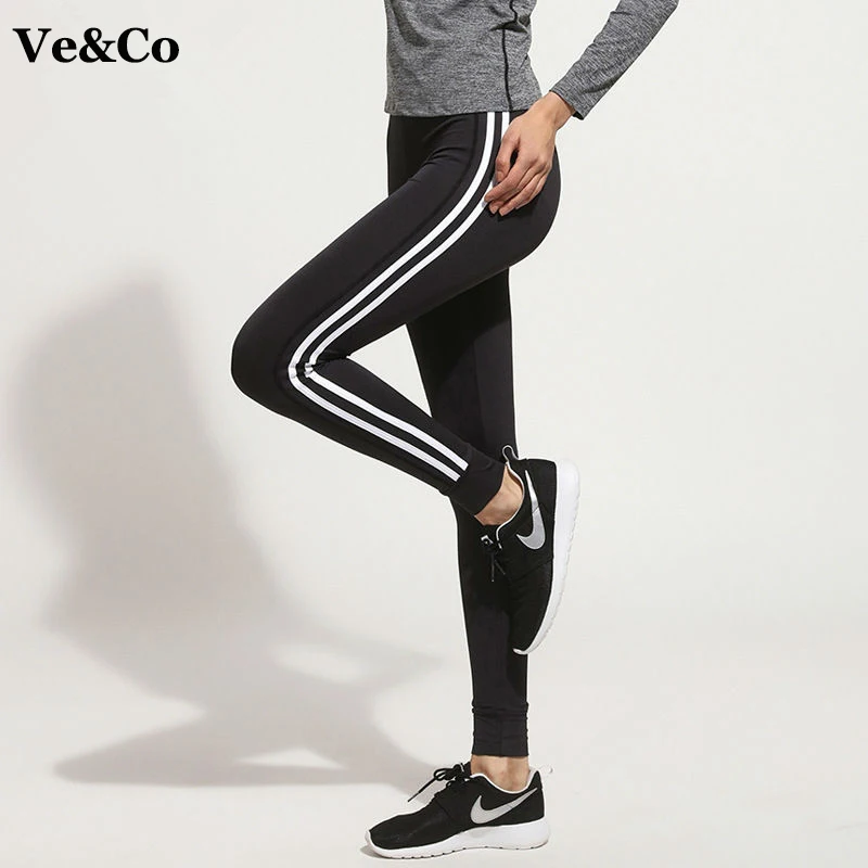 VE & Co Для женщин Штаны 2018 новый спортзал Фитнес Йога Леггинсы для брюки полиэстер