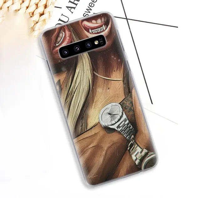 07 Чехол для телефона с сексуальным рукавом и татуировкой для девушек samsung Galaxy S10e S10 S8 S9 Plus S6 S7 Edge A40 A50 A70 M20 жесткий чехол-накладка - Цвет: 07