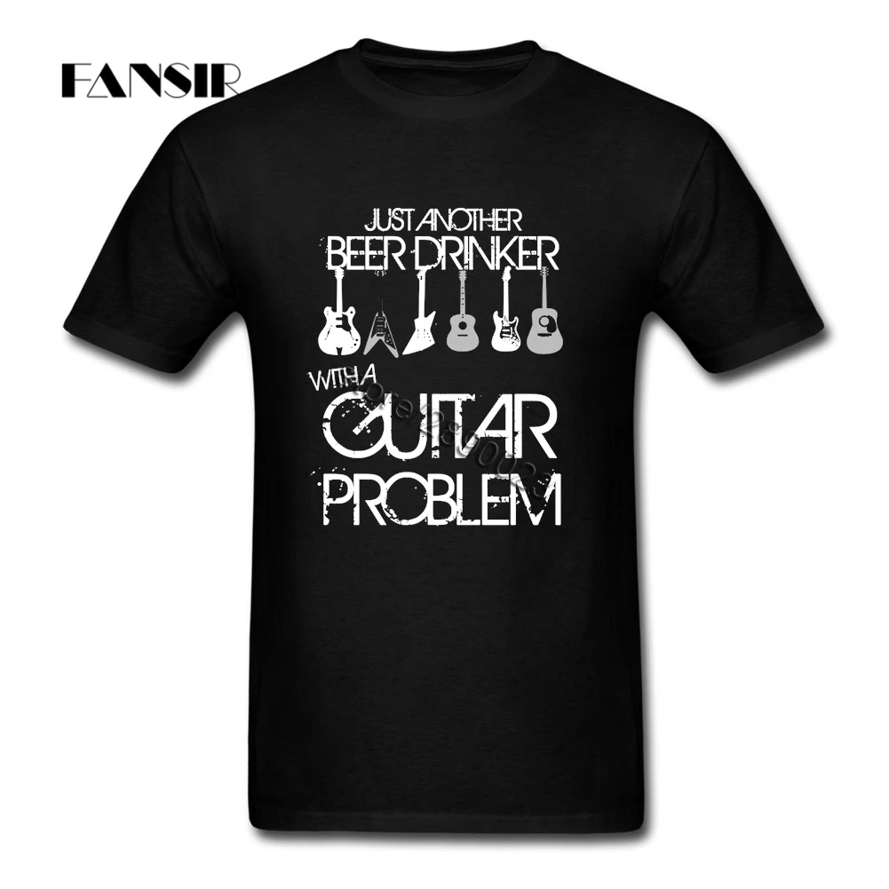 Geek Для мужчин футболка для мальчиков Футболка Guitar Hero Изделие из хлопка с