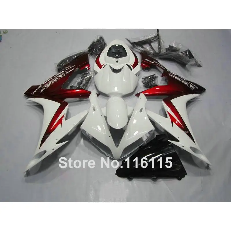 MOTOMARTS обтекатель комплект для YAMAHA R1 2004 2005 2006 YZF 04 05 06 красный белый черный мотоцикл
