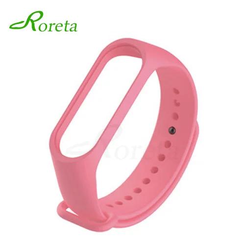 pink Силиконовый ремешок для xiaomi mi band 3, спортивные часы, браслет, ремешок на запястье для xiaomi mi band 3, аксессуары, браслет, напульсник, новинка - Цвет: pink
