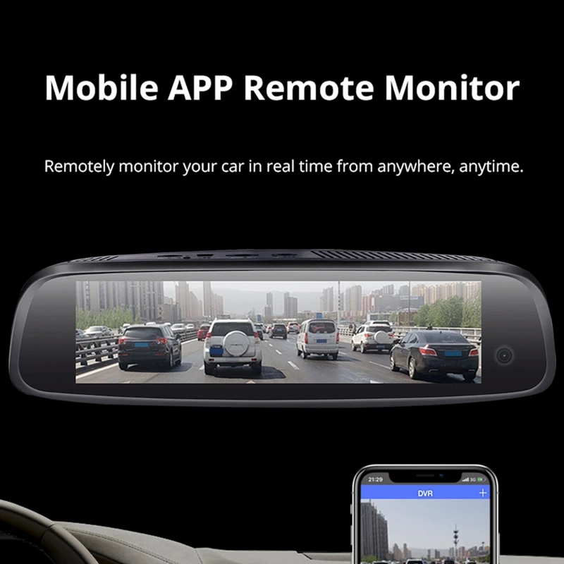 E09 7,84 дюймов 4G Автомобильная камера зеркало Android Gps Dvr с двумя камерами s Wifi Dash Cam Adas дистанционный видеорегистратор