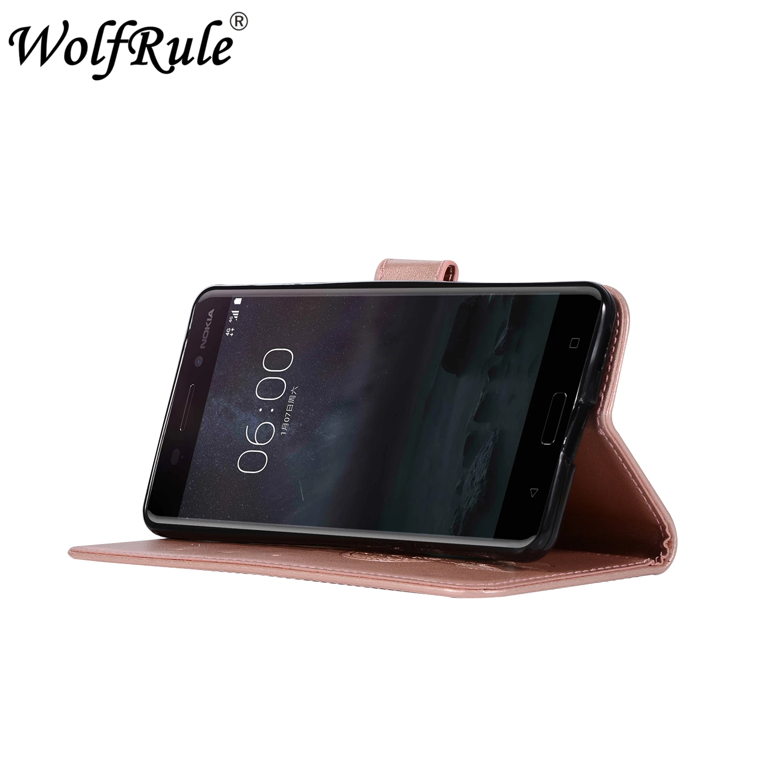 Чехол WolfRule для NOKIA 6 чехол TA 1000 кожаный флип стильная сумка телефона бумажник 2017